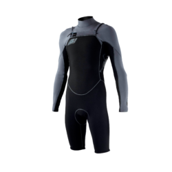 RB1 SPRING SUIT 2mm MANGA COMPRIDA - CHEST-ZIPPER - PRETO/CHUMBO mans