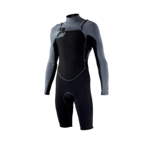 RB1 SPRING SUIT 2mm MANGA COMPRIDA - CHEST-ZIPPER - PRETO/CHUMBO mans