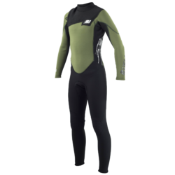 RB3 ATTACK MODE 3/2 - MANGA COMPRIDA - ZIPPER-FREE- Preto/Verde Fosco Junior